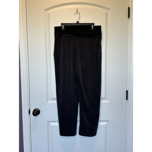 Athleta Seasoft Wide Leg Pants Black Size Large Petite - Picture 1 of 7